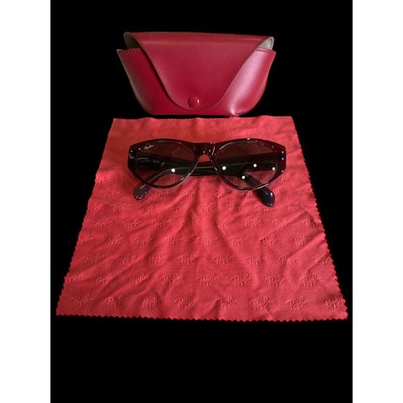 Ray Ban RB 4152 VAGABOND 1058/32 2N Sunglasses Made in Italy Trendy Cat Eye ! - Picture 2 of 11